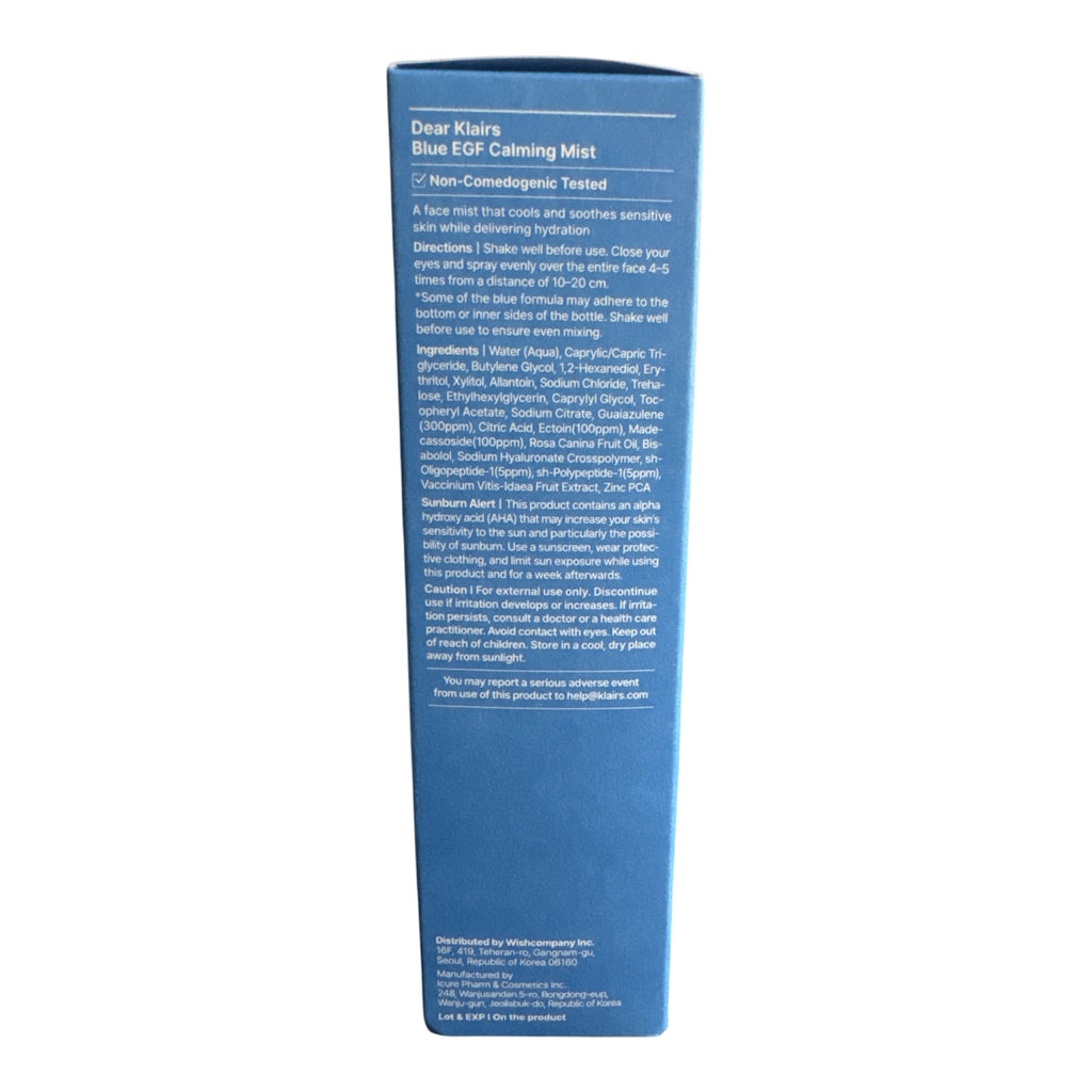 dear Klairs Blue EGF Calming Mist